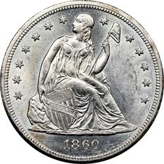1860 O Coins Seated Liberty Dollar Prices