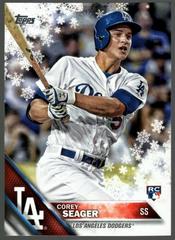Corey Seager [Metallic Snowflake] #HMW129 Baseball Cards 2016 Topps Holiday Prices