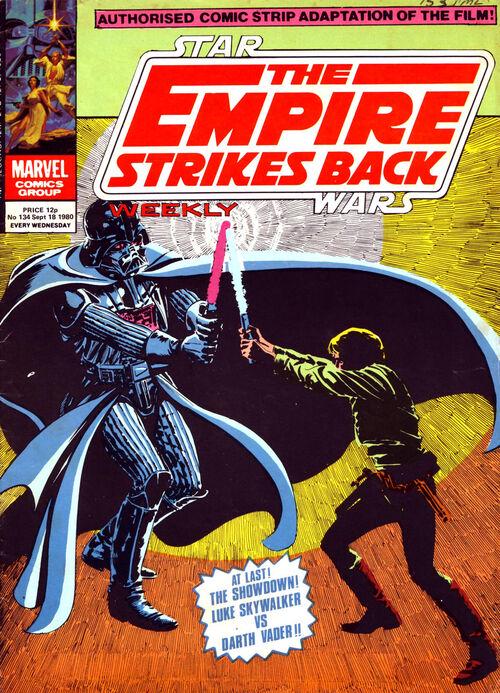 Star Wars The Empire Strikes Back Weekly #134 (1980) Comic Books Star Wars The Empire Strikes Back Weekly