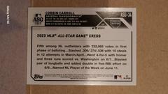 Back  | Corbin Carroll Baseball Cards 2023 Topps Update All Star Game