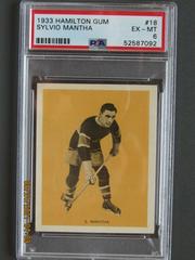 Sylvio Mantha Hockey Cards 1933 Hamilton Gum Prices