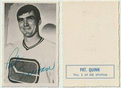 Pat Quinn #1 Hockey Cards 1970 O-Pee-Chee Deckle Edge Prices
