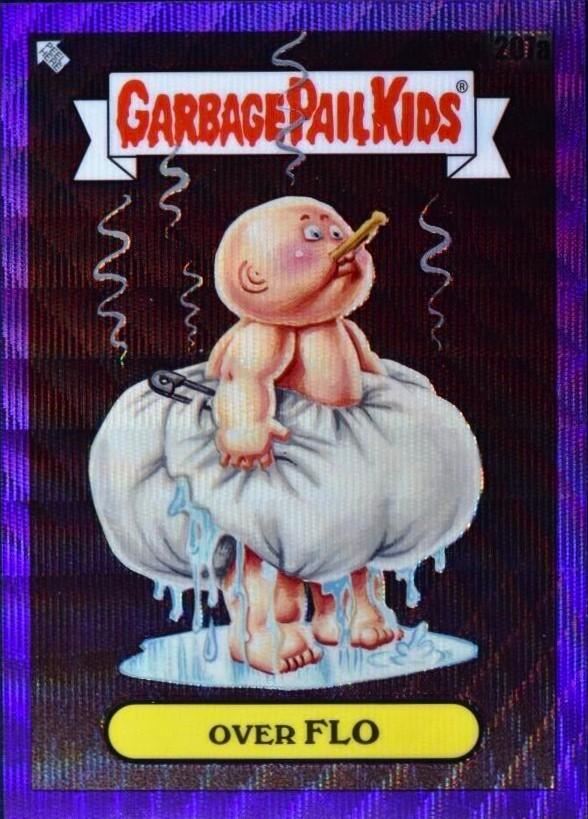 Over FLO [Purple Wave] #207a 2023 Garbage Pail Kids Chrome