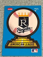 Kansas City Royals Baseball Cards 1987 Fleer Team Stickers Prices