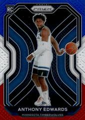 Anthony Edwards [Red, White, Blue Prizm] Basketball Cards 2020 Panini Prizm Prices