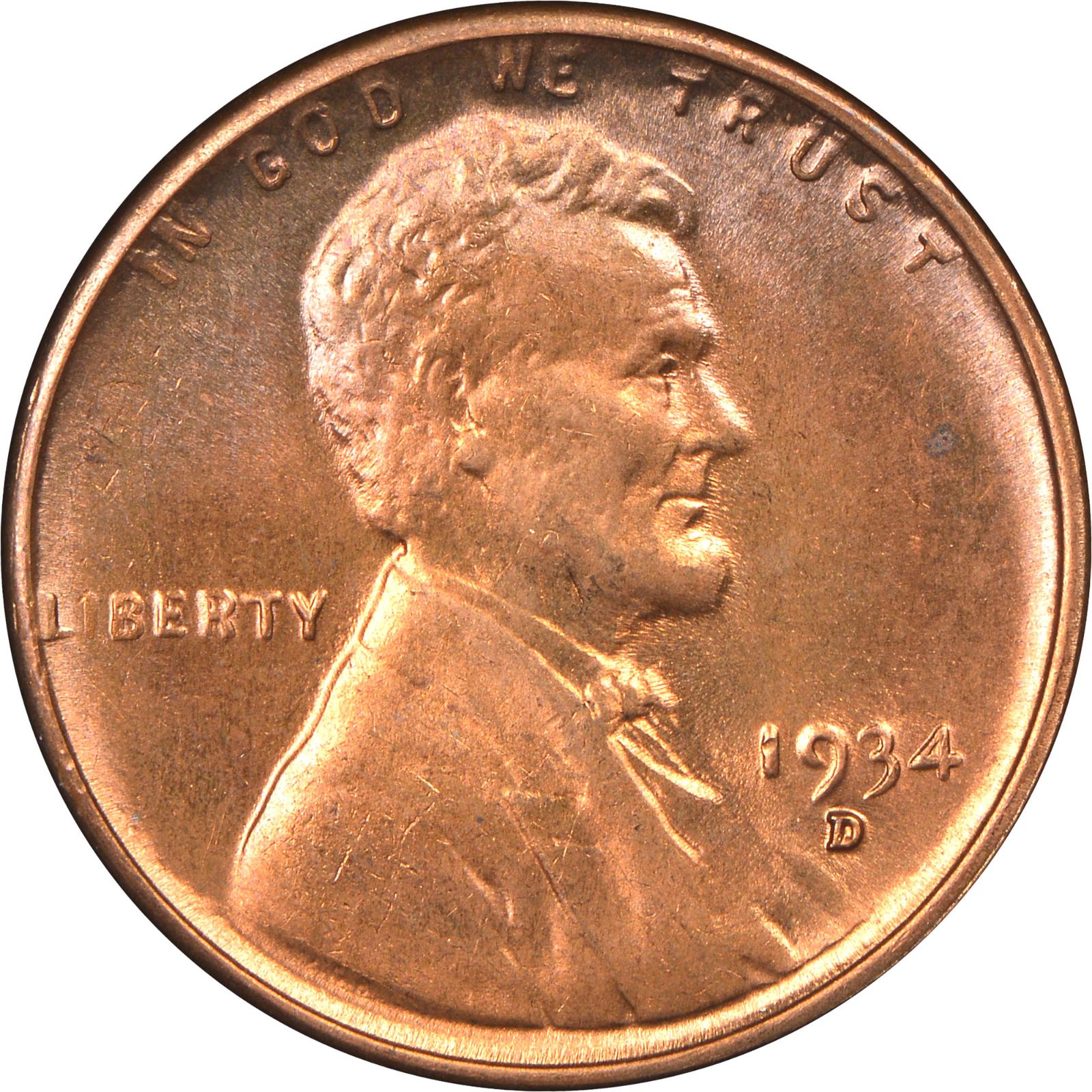 1934 D Lincoln Wheat Penny Prices | Ungraded, NGC, PCGS Values