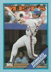 Howard Johnson Baseball Cards 1988 Topps Box Panels Hand Cut Prices