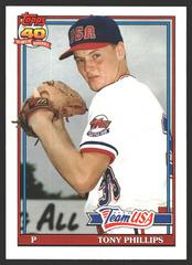 Tony Phillips Baseball Cards 1991 Topps Traded Tiffany Prices