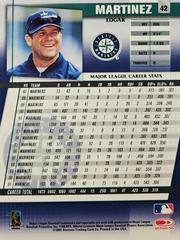 Rear | Edgar Martinez Baseball Cards 2002 Donruss Best of Fan Club