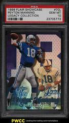 Peyton Manning Football Cards 1999 Flair Showcase Legacy Collection Prices