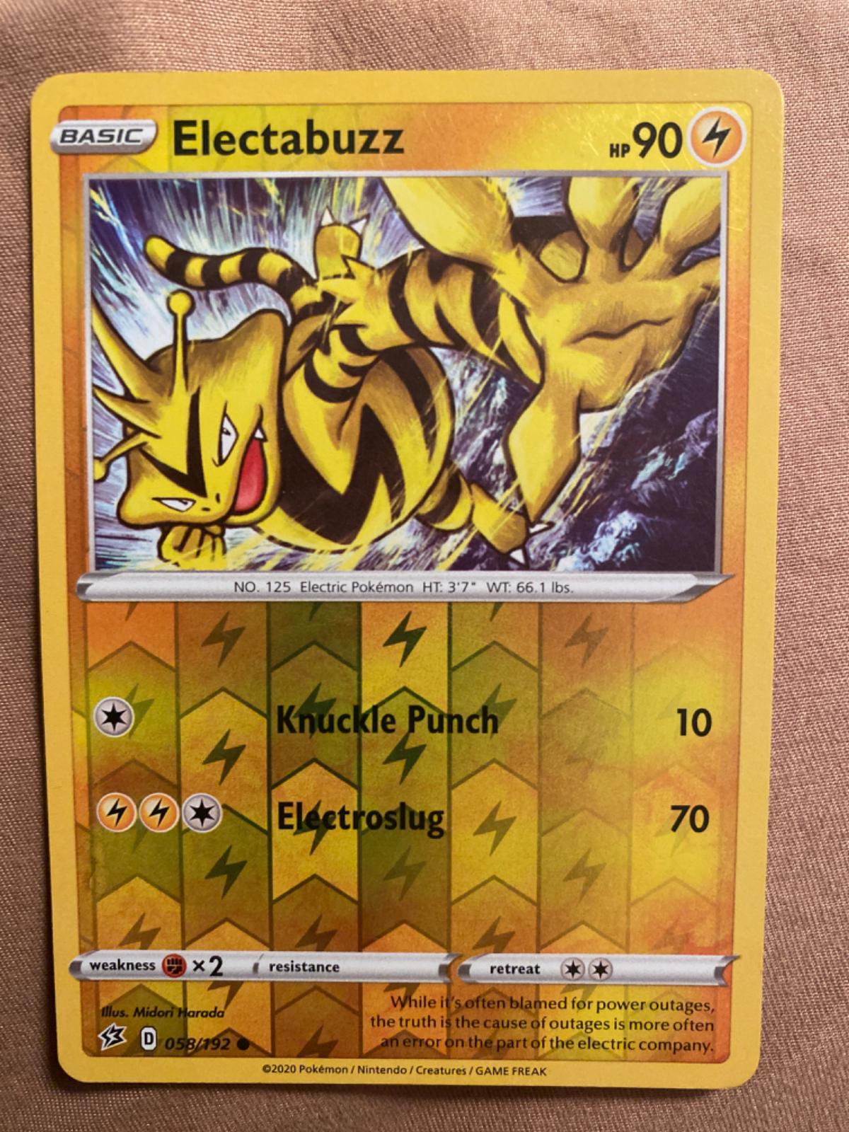 Electabuzz [Reverse Holo] Ungraded Pokemon Rebel Clash