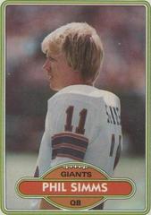 Phil Simms Football Cards 1980 Topps Prices