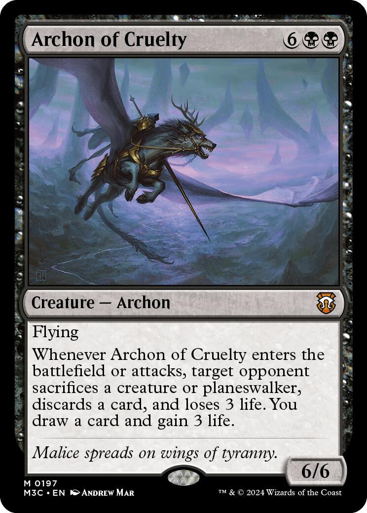 Archon of Cruelty [Foil] #197 Magic Modern Horizons 3 Commander