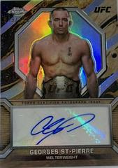 Georges St-Pierre [Refractor] #MOC-GSP Ufc Cards 2024 Topps Chrome UFC Marks of Champions Autograph Prices