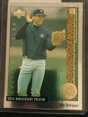 Alex Rodriguez #42 of 60 Baseball Cards 1998 Upper Deck 10th Anniversary Preview Prices