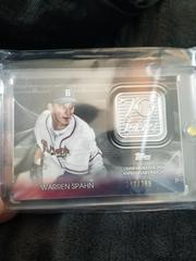 Warren Spahn /299 Baseball Cards 2021 Topps 70th Anniversary Logo Patch Prices