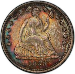 1858 O Coins Seated Liberty Half Dime Prices