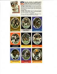 Marv Hubbard Football Cards 1972 Sunoco Stamps Prices