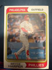 Bryce Harper Baseball Cards 2023 Topps Heritage 1974 Oversized Boxloaders Prices