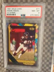 Andre Rison [10 Stripe] #71 Football Cards 1991 Wild Card Prices