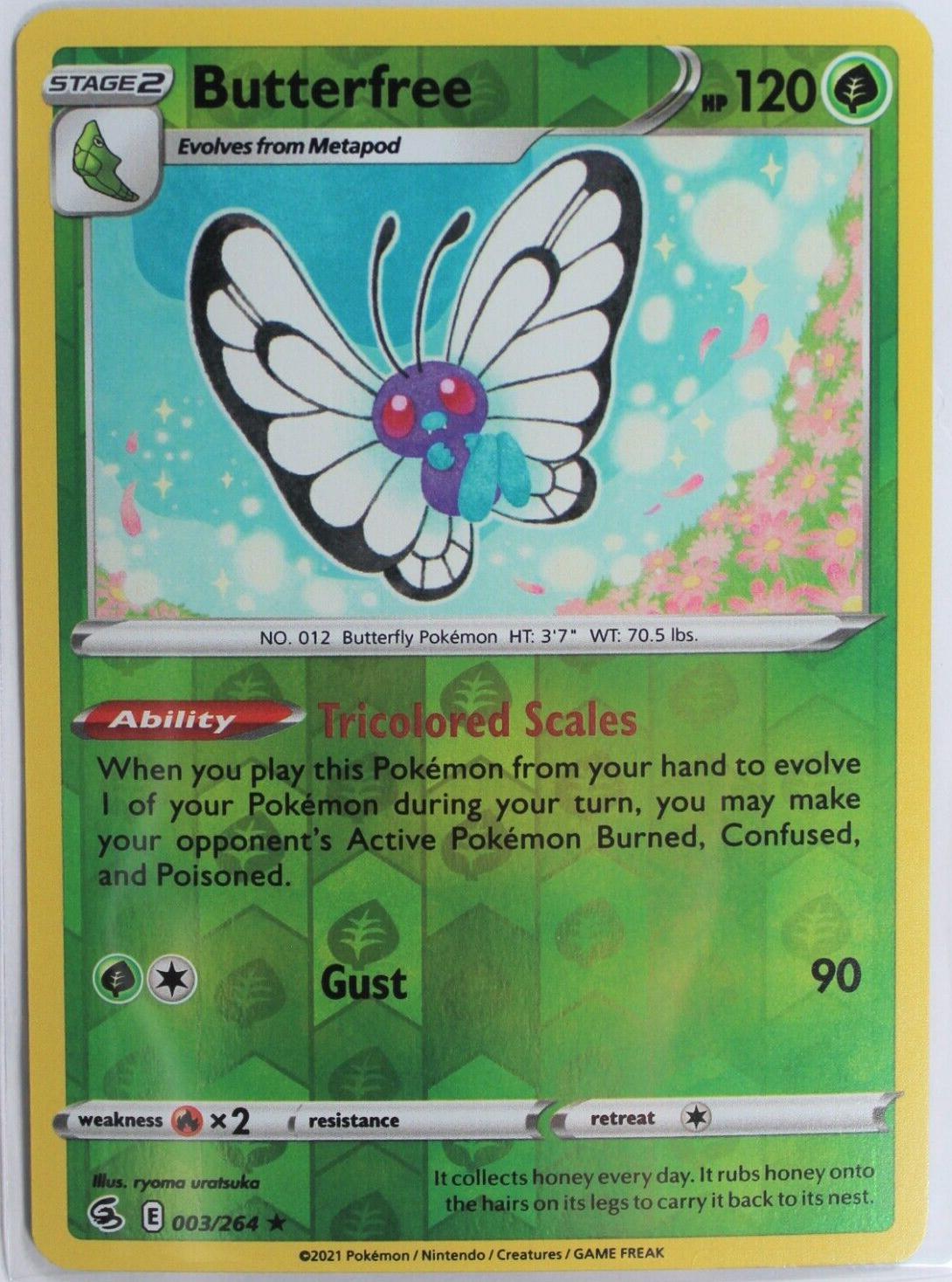 Butterfree [Reverse Holo] #3 Pokemon Fusion Strike