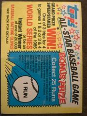 All Star Game Card [Grand Prize Sweepstakes] Baseball Cards 1984 Topps Prices