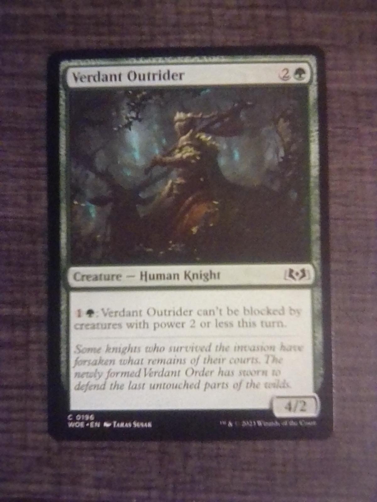 Verdant Outrider #196 Prices | Magic Wilds of Eldraine | Magic Cards