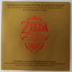 25 Year Anniversary Insert Cover | Zelda Ocarina Of Time 3D [Canadian] Nintendo 3DS
