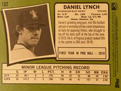 Rear | Daniel Lynch Baseball Cards 2020 Topps Heritage Minor League
