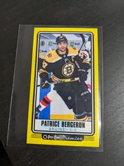 Patrice Bergeron [Yellow Border] Hockey Cards 2021 O Pee Chee Premier Tallboys Prices