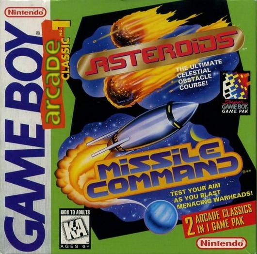 Arcade Classic: Asteroids and Missile Command Cover Art