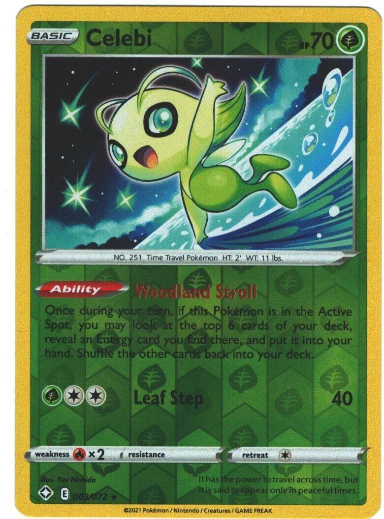 Celebi [Reverse Holo] #3 Pokemon Shining Fates