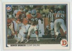 Denver Broncos [Clear Sailing] #15 Football Cards 1983 Fleer Team Action Prices