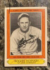Rogers Hornsby Baseball Cards 1985 Woolworth Prices