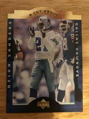 Deion Sanders #8 of 10 Football Cards 1996 Collector's Choice A Cut Above Prices
