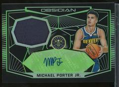 Michael Porter Jr. [Green] Basketball Cards 2018 Panini Obsidian Rookie Jersey Autographs Prices