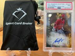 Arol Vera [Gold] #PA-AVE Baseball Cards 2021 Bowman Inception Autographs Prices