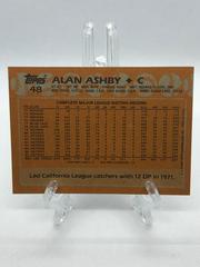 Back Of Card | Alan Ashby Baseball Cards 1988 Topps
