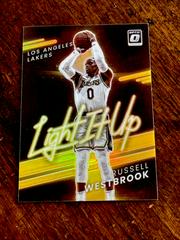 Russell Westbrook [Gold] #13 Basketball Cards 2021 Panini Donruss Optic Light It Up Prices