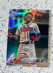 Ronald Acuna Jr. [Refractor] #HMT25 Baseball Cards 2018 Topps Chrome Update Prices