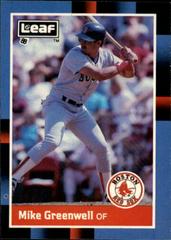 Mike Greenwell Baseball Cards 1988 Leaf Prices
