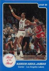 Kareem Abdul-Jabbar #1 Basketball Cards 1986 Star Best Of The Best Prices