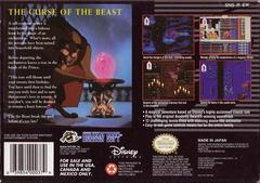 Beauty And The Beast - Back | Beauty and the Beast Super Nintendo