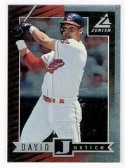 David Justice Baseball Cards 1998 Zenith Prices