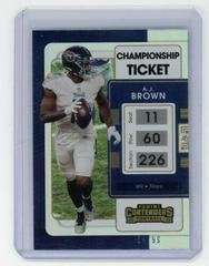 Front | A. J. Brown [Championship] Football Cards 2021 Panini Contenders