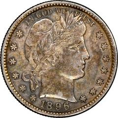 1896 [PROOF] Coins Barber Quarter Prices