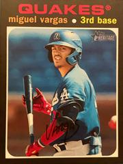 Miguel Vargas #96 Baseball Cards 2020 Topps Heritage Minor League Prices