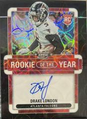 Drake London [Rookie of the Year Autograph Black Scope] #ROY-DL Football Cards 2022 Panini Contenders Optic Rookie of the Year Prices