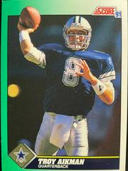Troy Aikman #225 Football Cards 1991 Score Prices