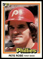 Pete Rose #371 Baseball Cards 1981 Donruss Prices
